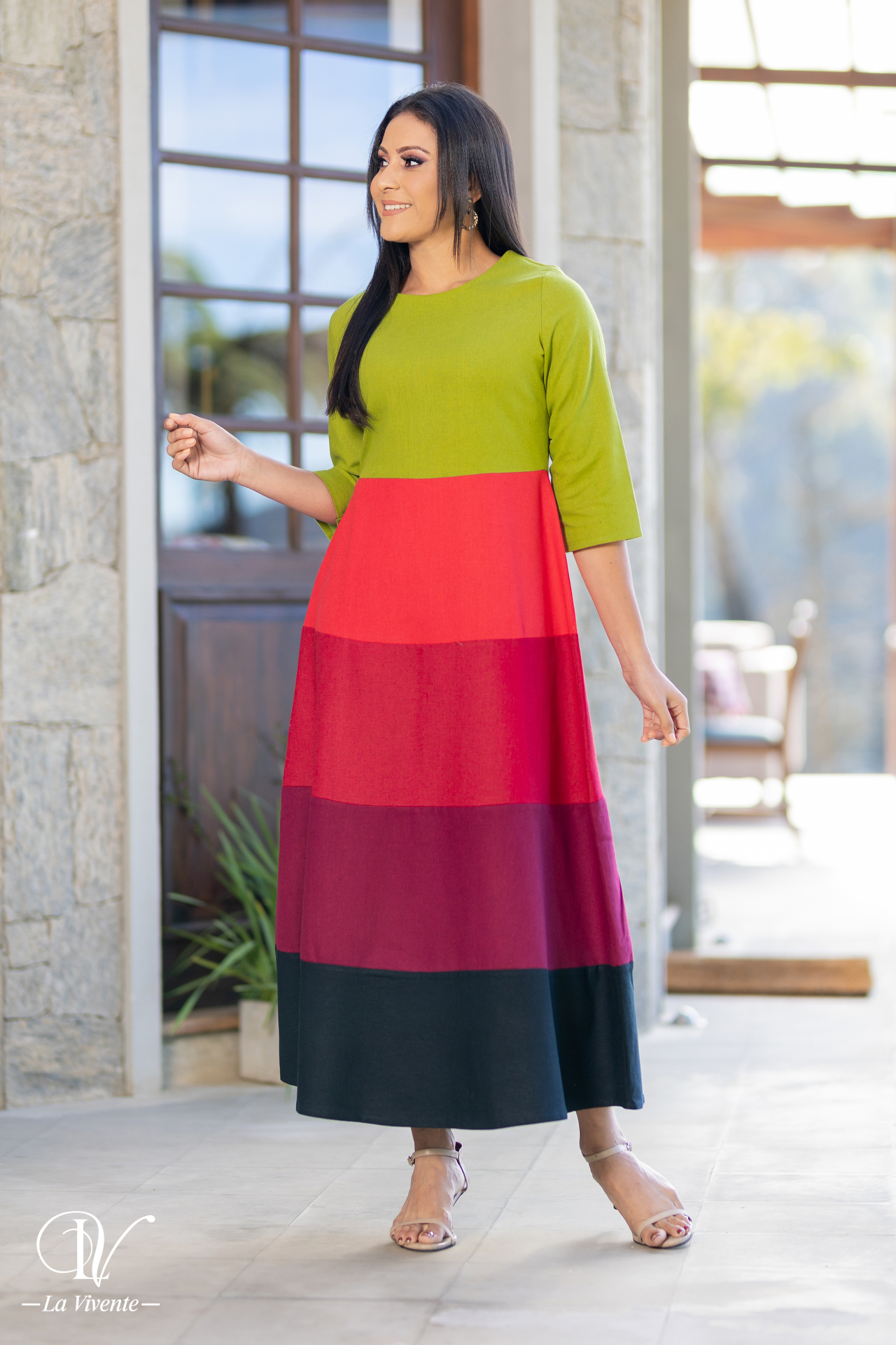 Color-block Maxi Dress - Image 4