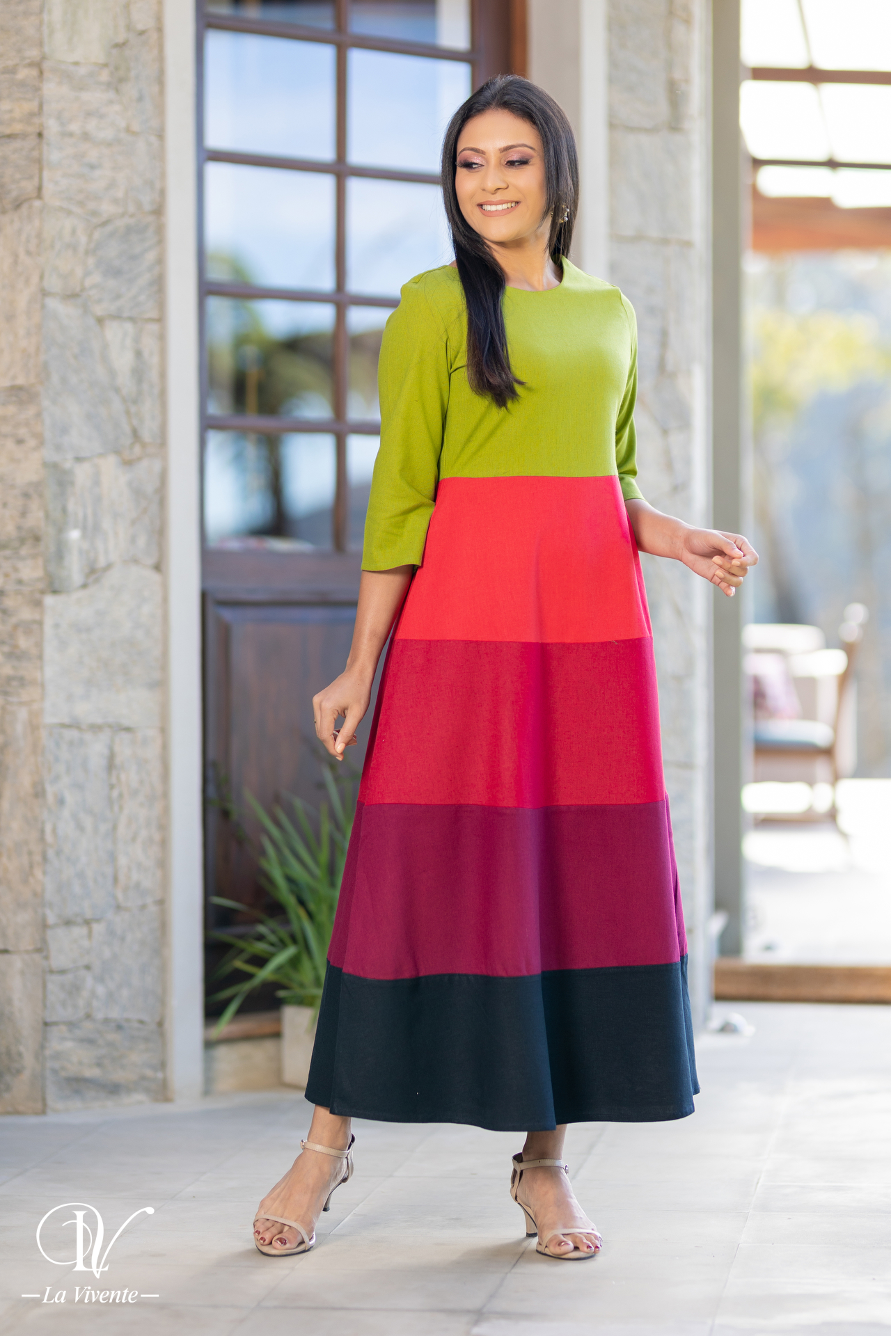 Color-block Maxi Dress - Image 3
