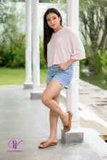 Round Necked Baggy Crop Top - Image 5