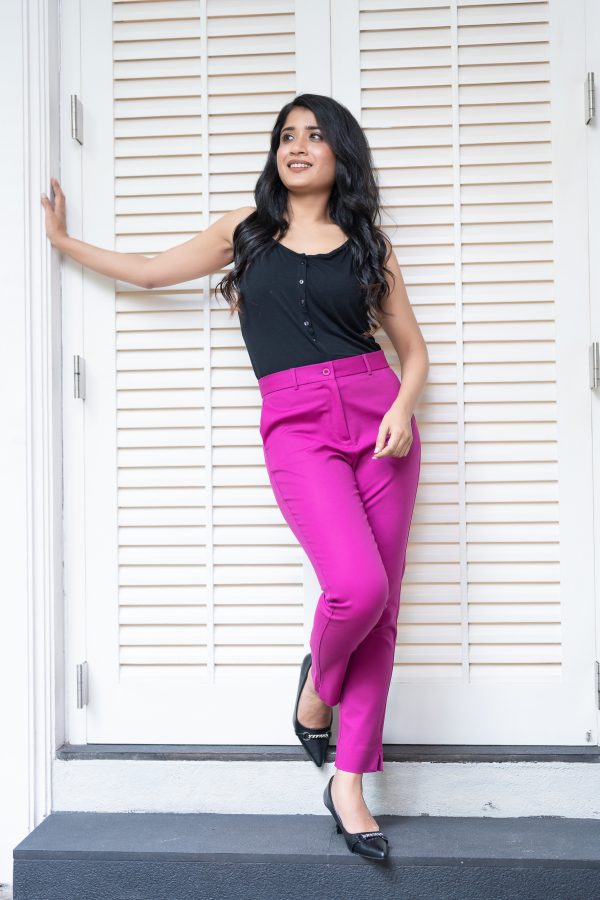 Magenta Office Pant - Image 2