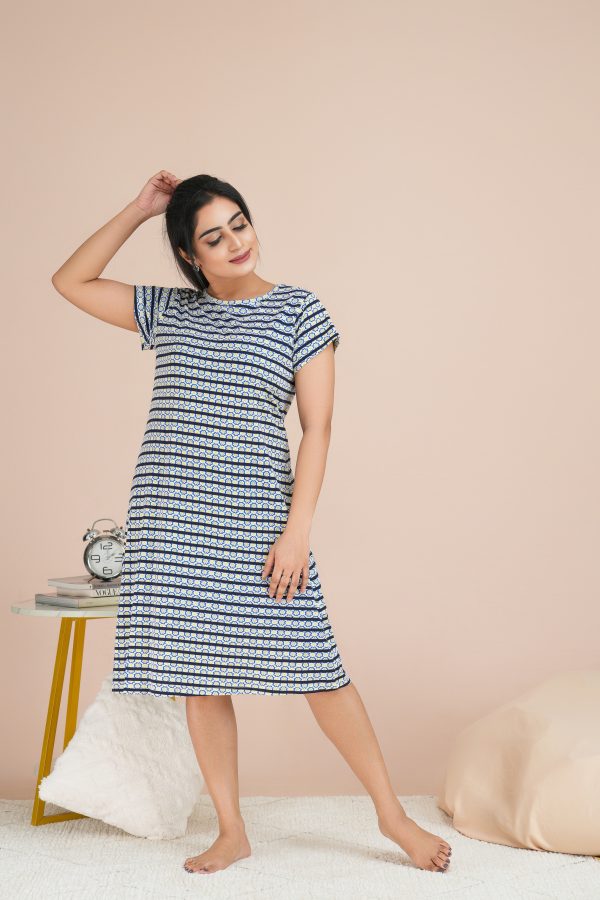 Printed Loose-fit Nightdress - Image 6