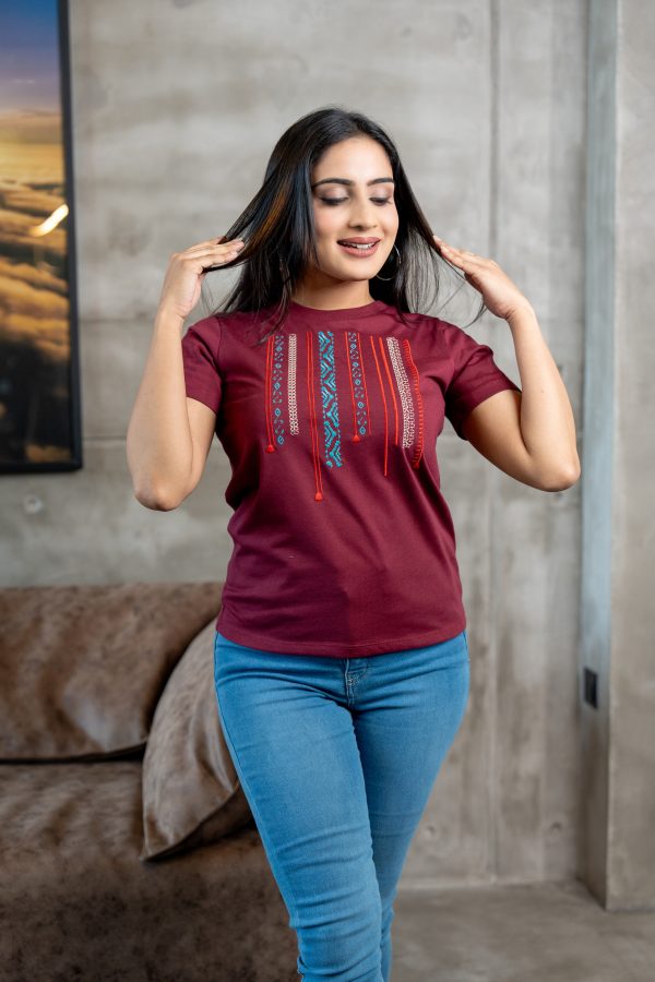 Embroidered Regular Fit T-Shirt - Image 4