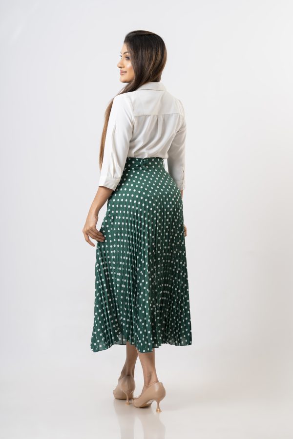 Polka Dot Sunray Maxi Skirt - Image 5