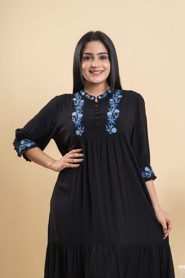 York & cuff embroidered maxi dress - Image 4