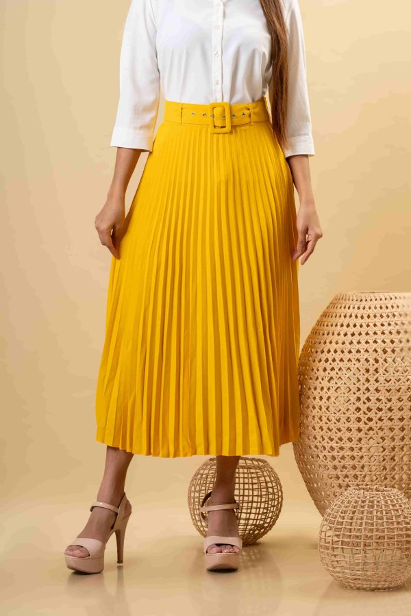 Belted Sunray Maxi Skirt - Image 4