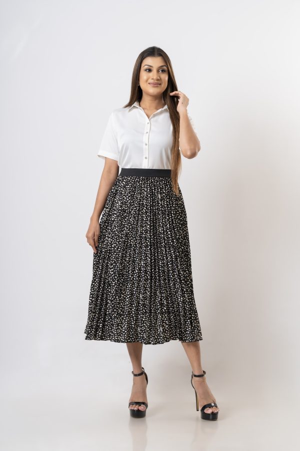 Patterned Sunray Maxi Skirt - Image 4