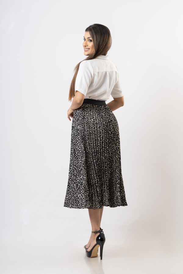 Patterned Sunray Maxi Skirt - Image 2