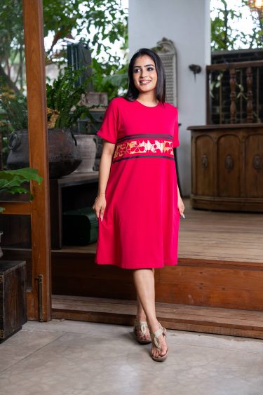 Printed Loose-fit T-shirt Dress