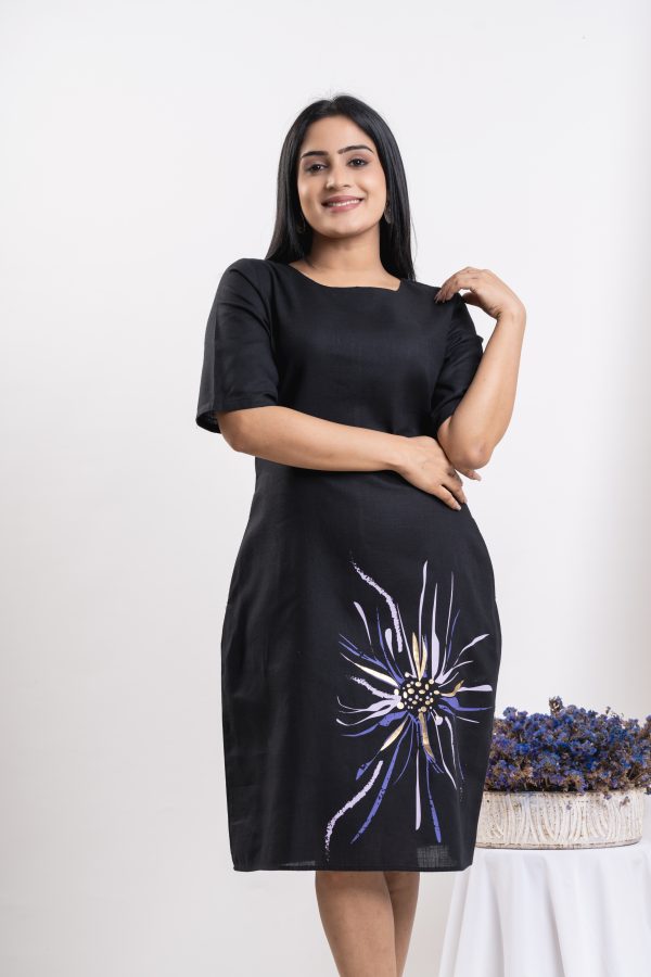 Abstract Printed Short Dress