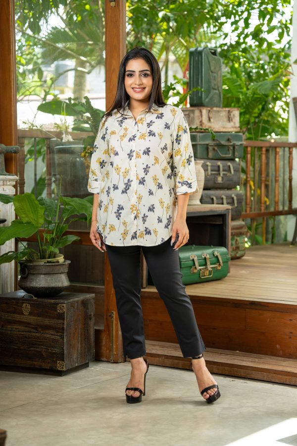 Floral Patterned Button Up Top - Image 2