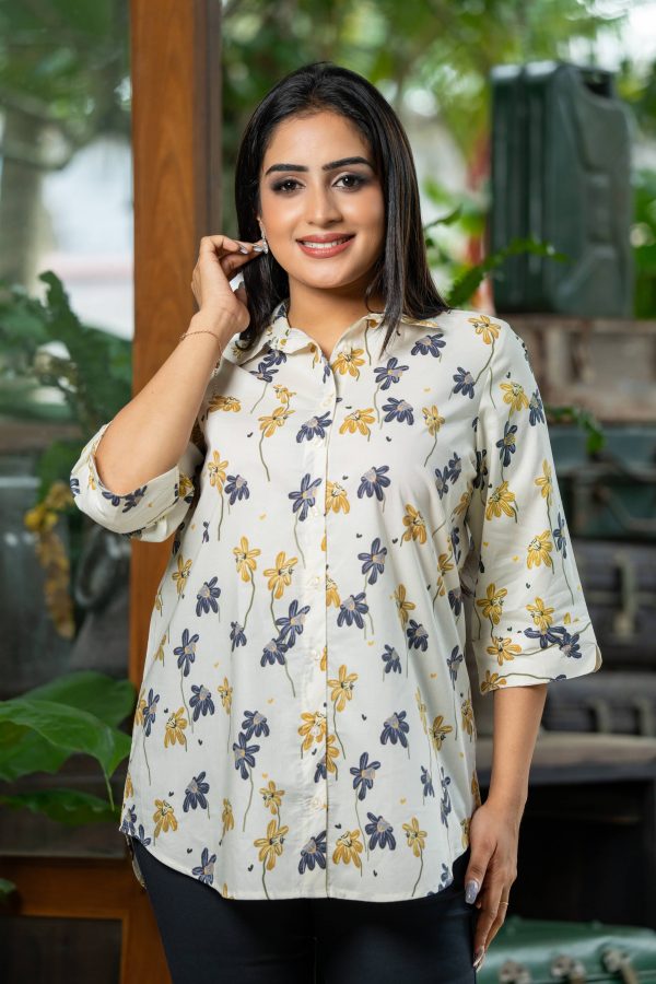 Floral Patterned Button Up Top - Image 4