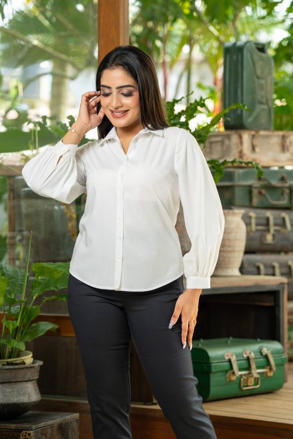 Button Up Shirt Blouse - Image 3