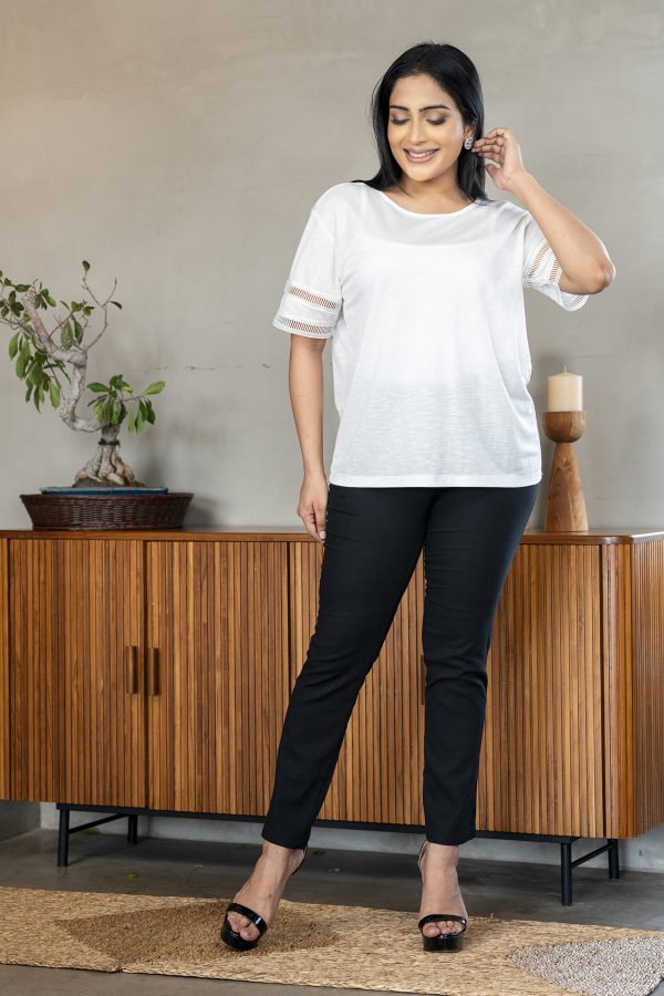 Lace Detailed Loose Fit Top - Image 5