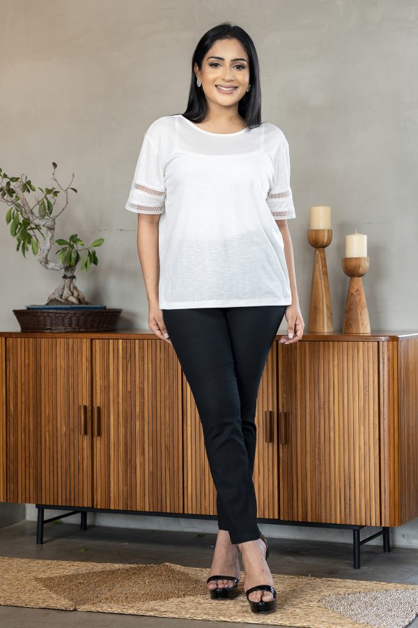 Lace Detailed Loose Fit Top - Image 4