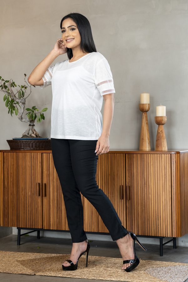 Lace Detailed Loose Fit Top - Image 3