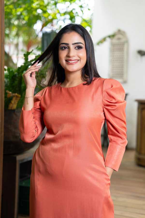 Front Slit Detailed Midi Dress - Image 5