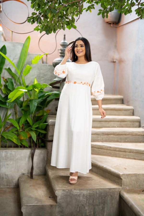 Floral Embroidered Maxi Dress - Image 2