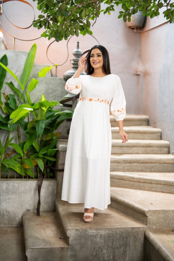 Floral Embroidered Maxi Dress - Image 2