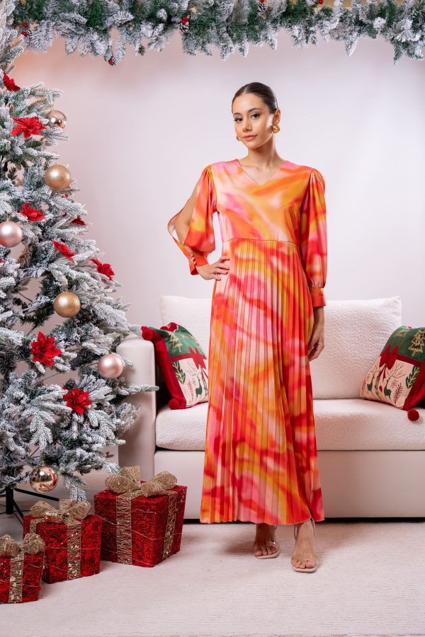 Ombre Sunray Evening Wear Maxi Dress - Image 2