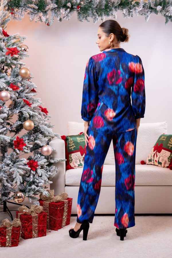 Abstract Patterned Top and Pant Set - Image 5
