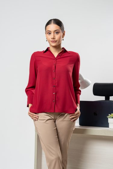 Long sleeved button up shirt