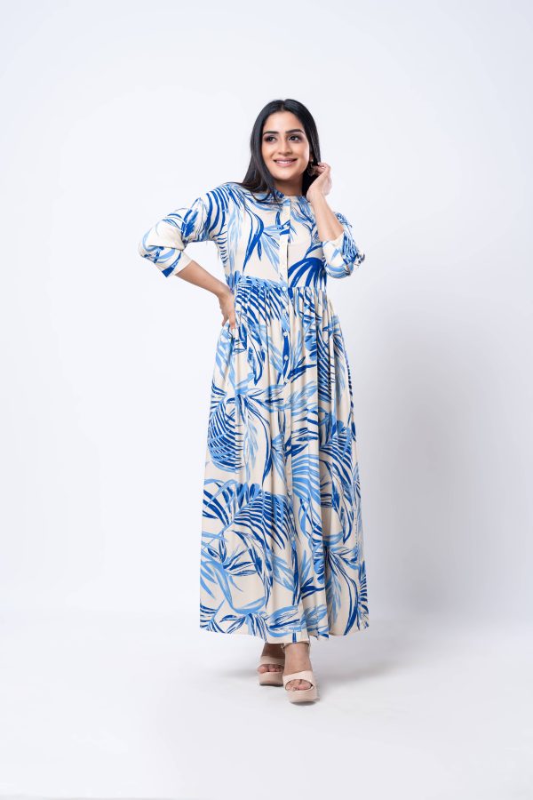 Tropical Patterned Maxi Dress - Image 2
