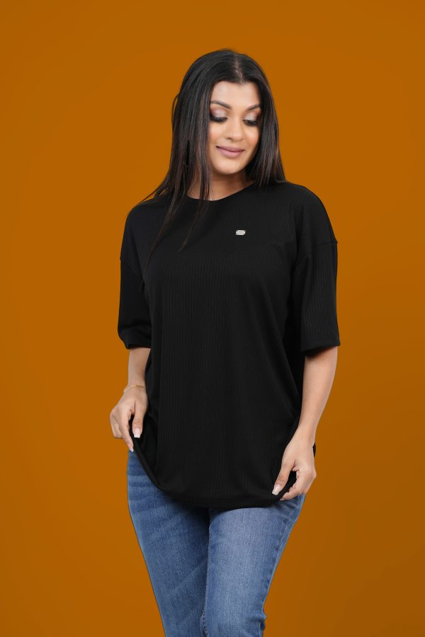 Round Neck Crochet T-Shirt - Image 2