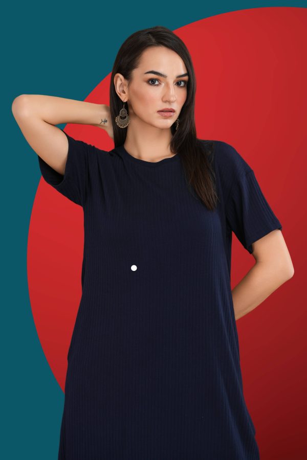 Drop Shoulder T-Shirt Dress - Image 4