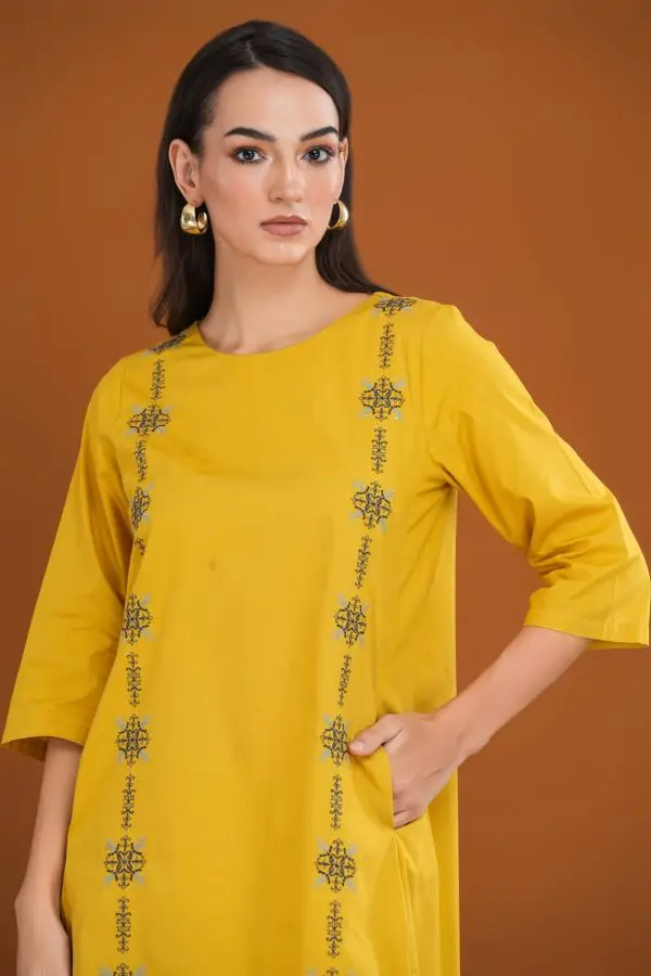 Embroidery Short Dress