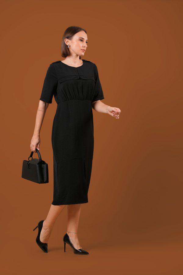 Front Slit Workwear Dress - Image 4