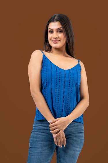 V-Neck Cutlawn Cami Top