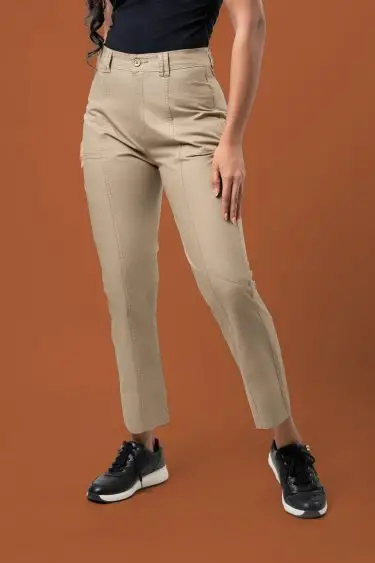 Double Belt Loop Detail Pants