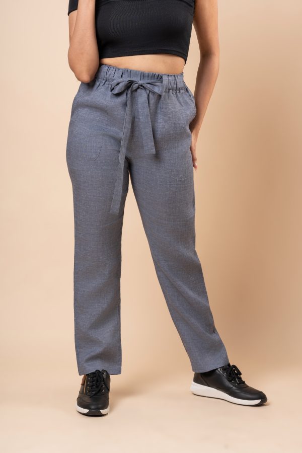 Waist Tie-Up Detail Pants - Image 5