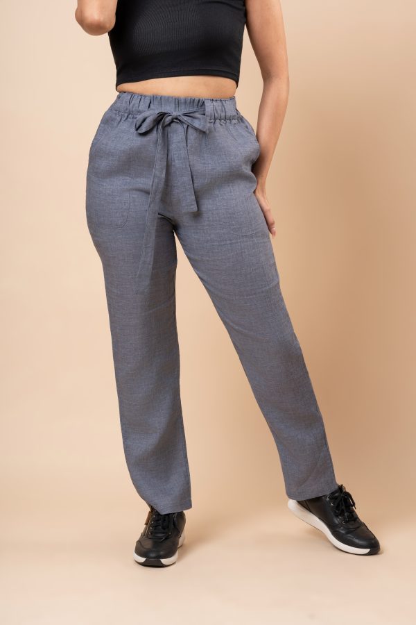 Waist Tie-Up Detail Pants - Image 7