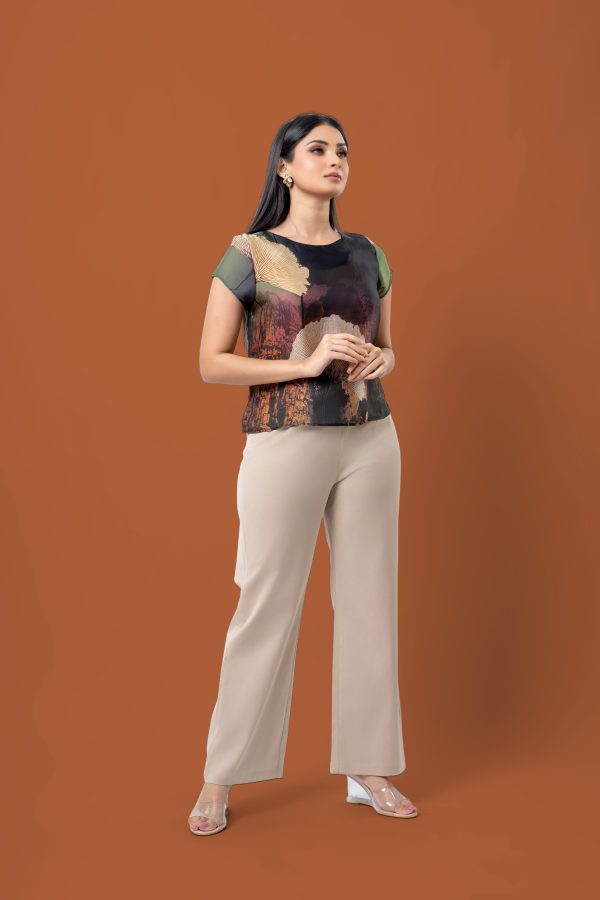 Floral Patterned Cap Sleeve Top - Image 5