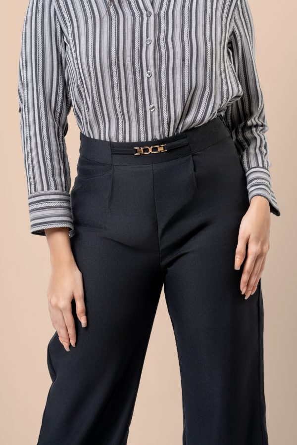 Chain Detail Straight Leg Pants - Image 4