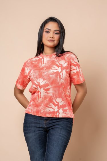 High Neck Relaxed Fit T-Shirt