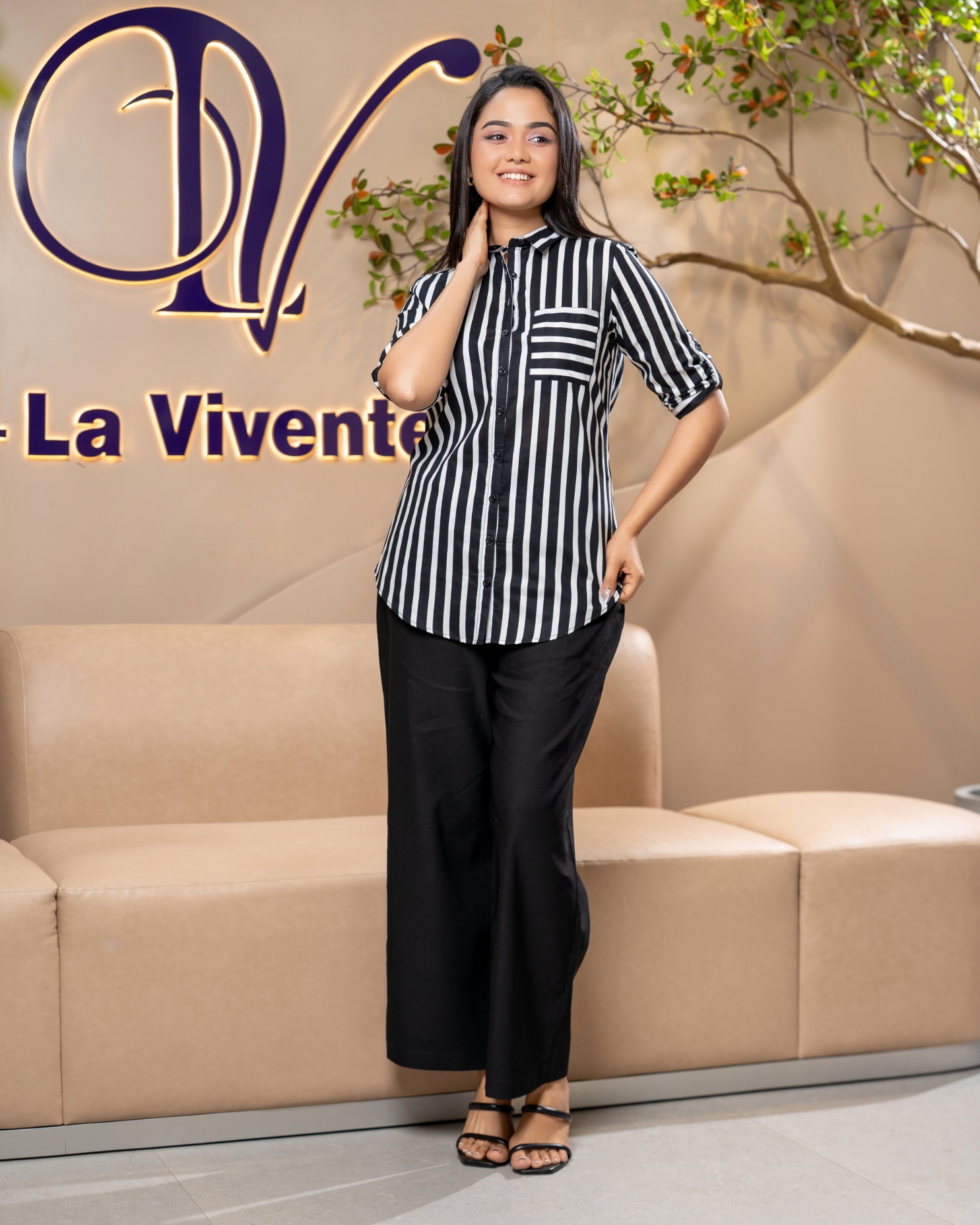 Striped Shirt with Pocket Detail - Image 5
