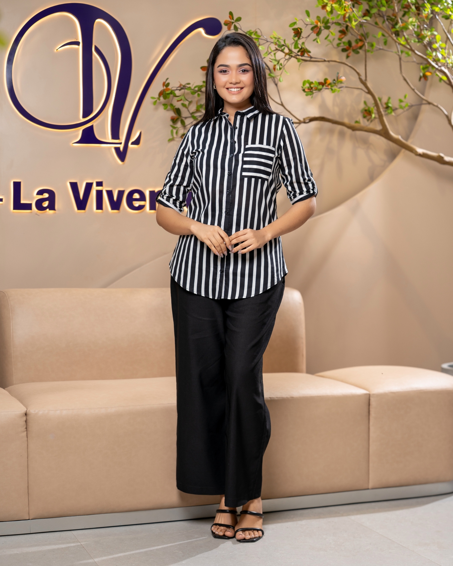 Striped Shirt with Pocket Detail - Image 4