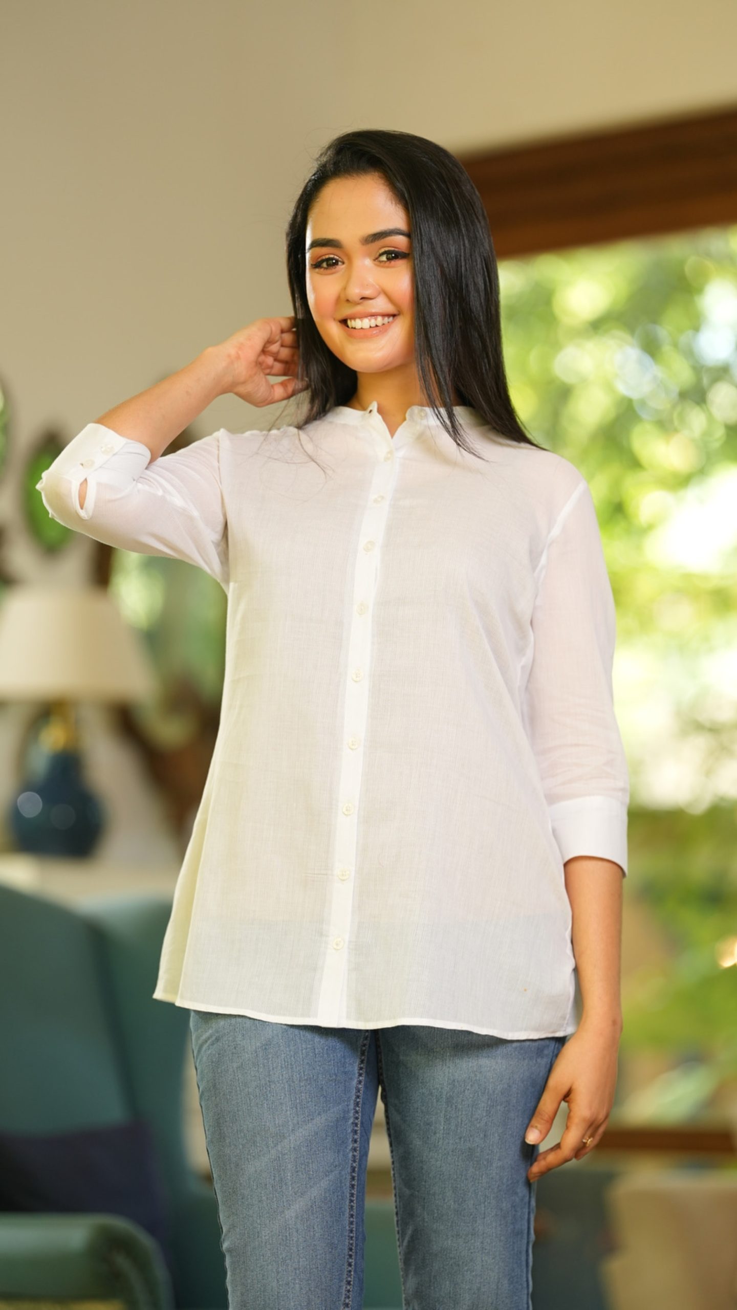 Chinese Collar Long Shirt - Image 3