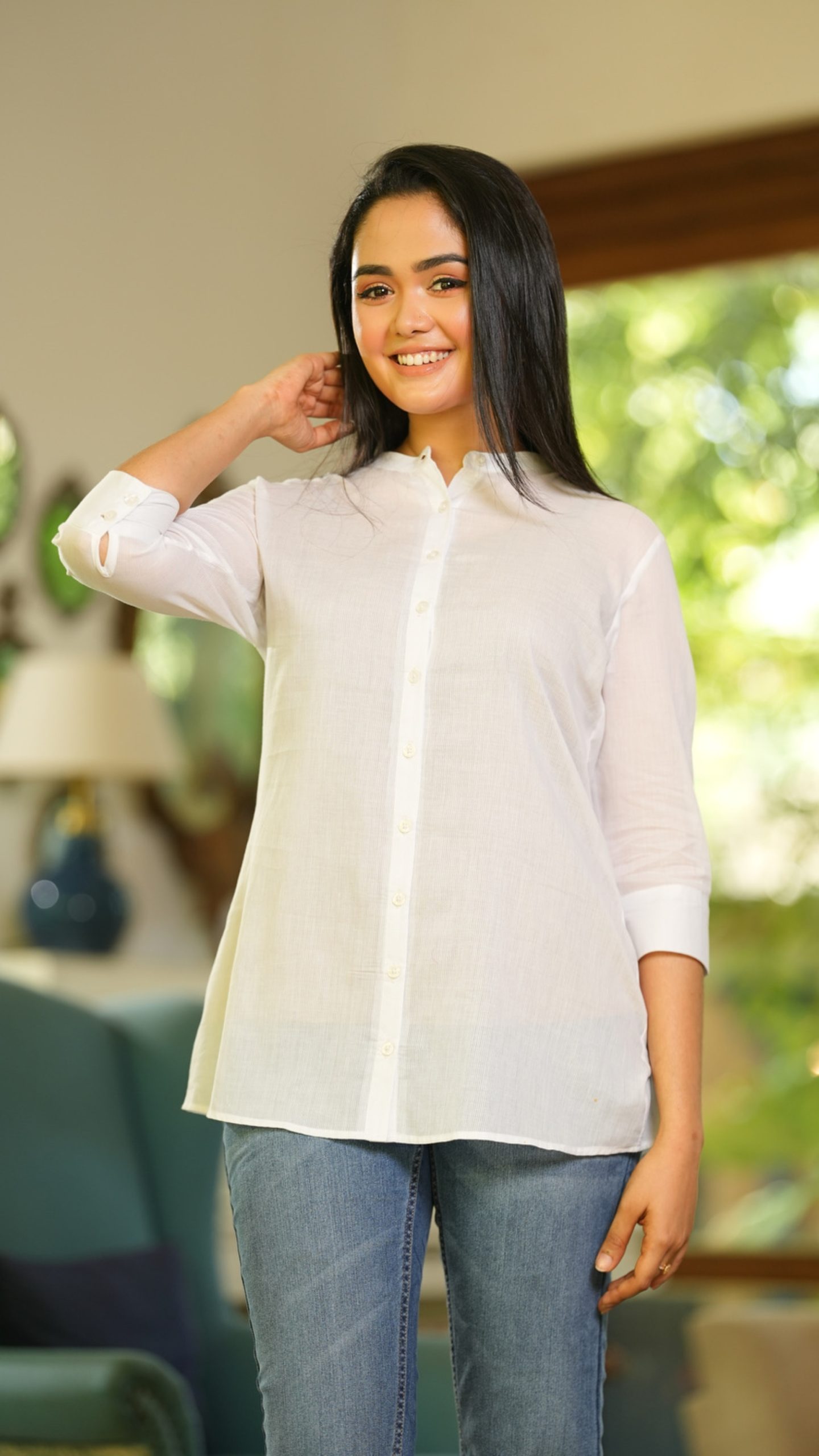 Chinese Collar Long Shirt