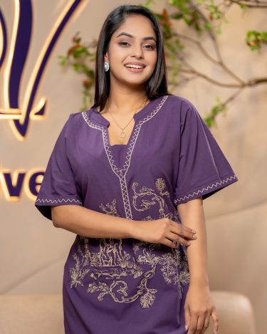 Topical Embroidery Detail Short Dress