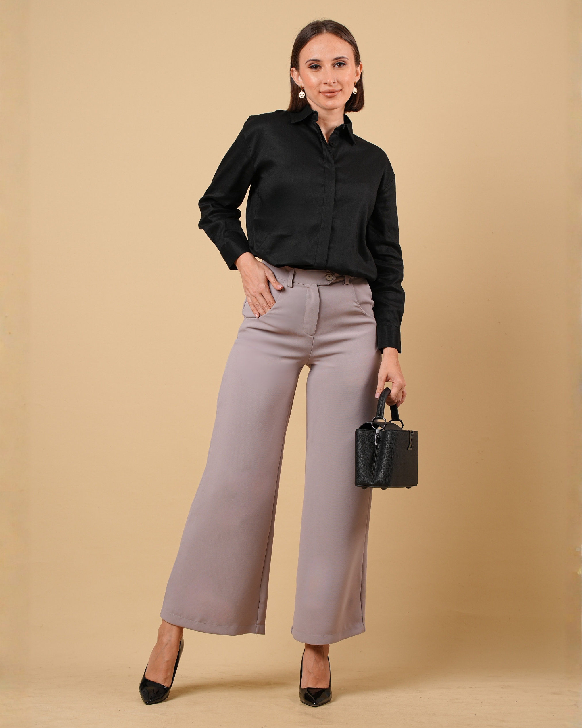 Wide Leg Workwear Pants - Image 2