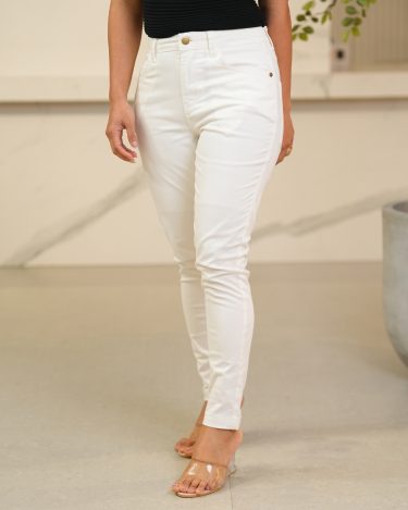 Mid Waist Pencil Cut Pants