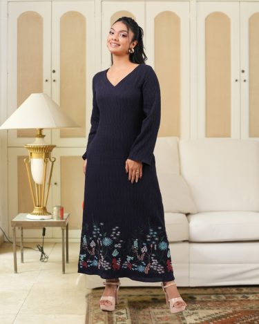 Floral Embroidered Maxi Dress